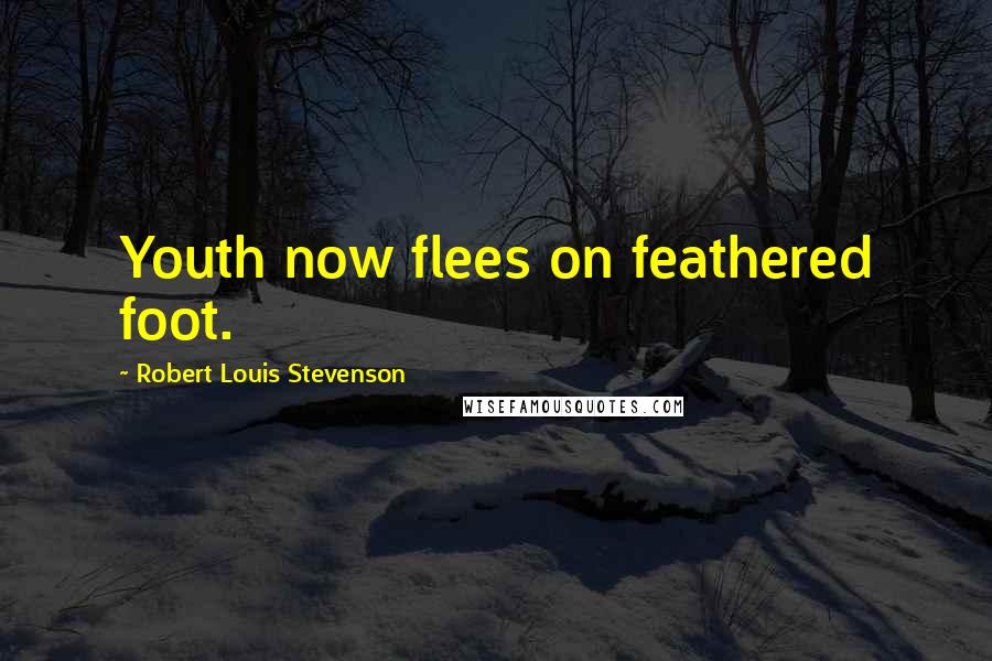 Robert Louis Stevenson Quotes: Youth now flees on feathered foot.