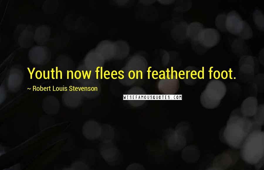 Robert Louis Stevenson Quotes: Youth now flees on feathered foot.