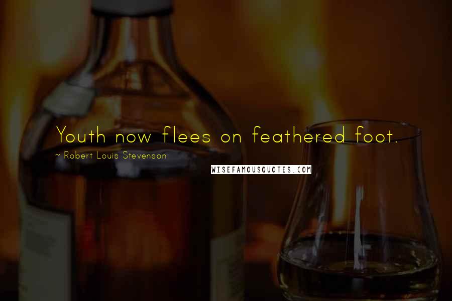 Robert Louis Stevenson Quotes: Youth now flees on feathered foot.