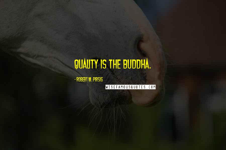 Robert M. Pirsig Quotes: Quality is the Buddha.