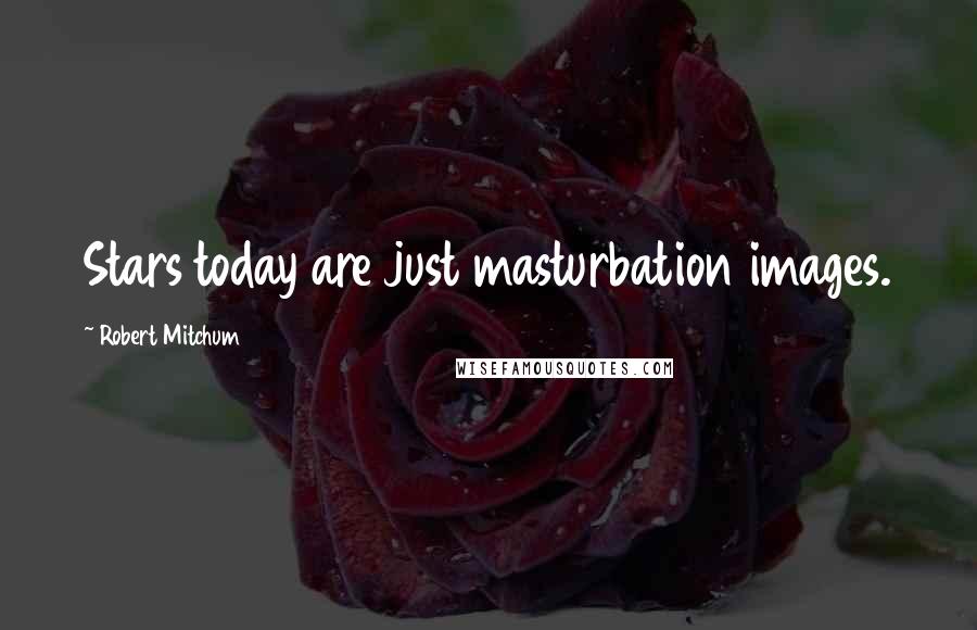 Robert Mitchum Quotes: Stars today are just masturbation images.