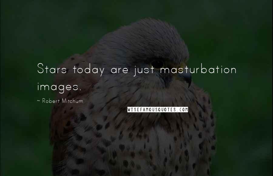 Robert Mitchum Quotes: Stars today are just masturbation images.