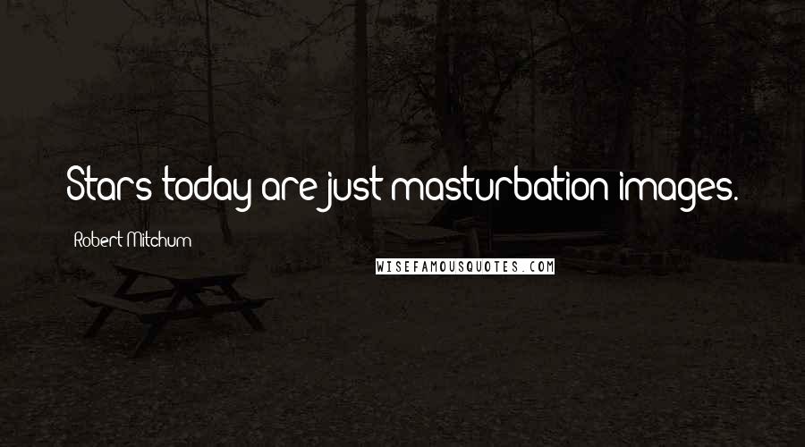 Robert Mitchum Quotes: Stars today are just masturbation images.
