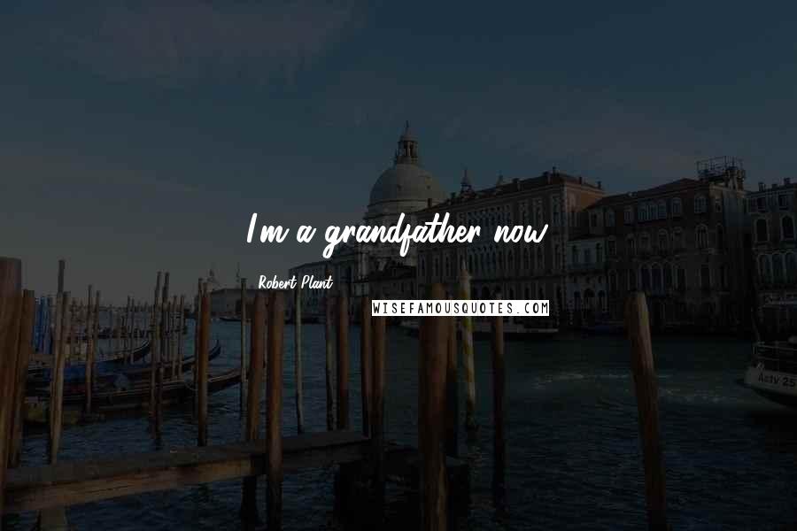 Robert Plant Quotes: I'm a grandfather now.