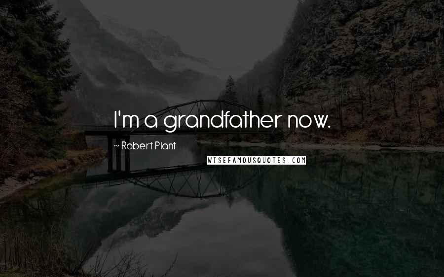 Robert Plant Quotes: I'm a grandfather now.