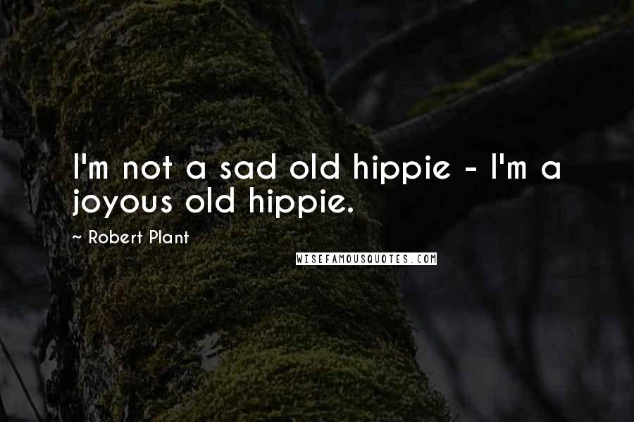 Robert Plant Quotes: I'm not a sad old hippie - I'm a joyous old hippie.