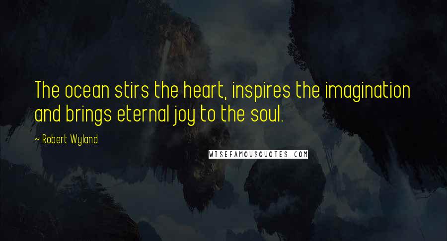 Robert Wyland Quotes: The ocean stirs the heart, inspires the imagination and brings eternal joy to the soul.