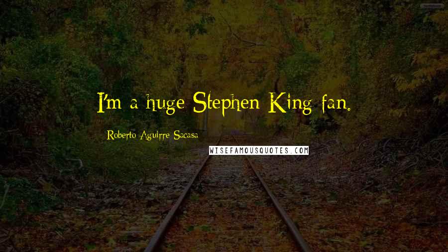 Roberto Aguirre-Sacasa Quotes: I'm a huge Stephen King fan.