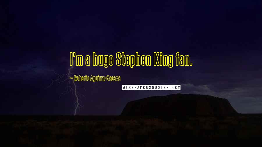 Roberto Aguirre-Sacasa Quotes: I'm a huge Stephen King fan.