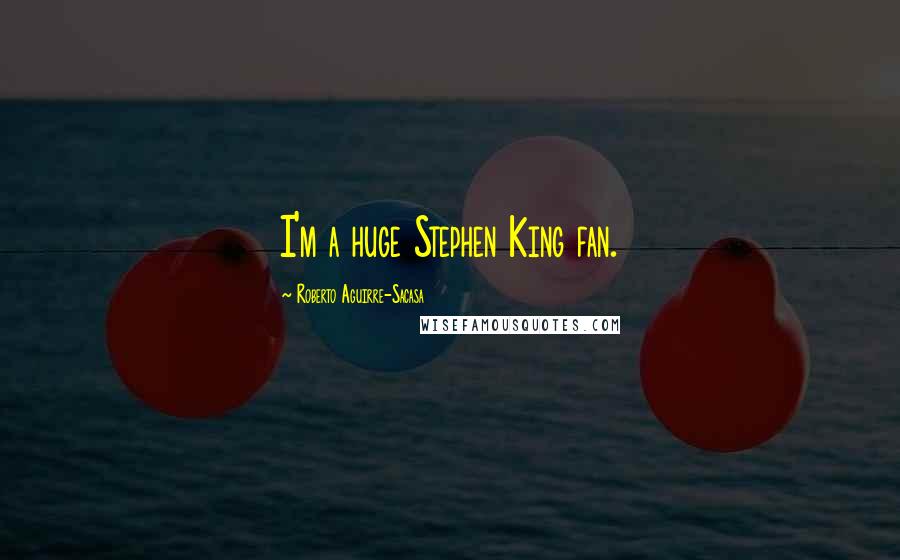 Roberto Aguirre-Sacasa Quotes: I'm a huge Stephen King fan.