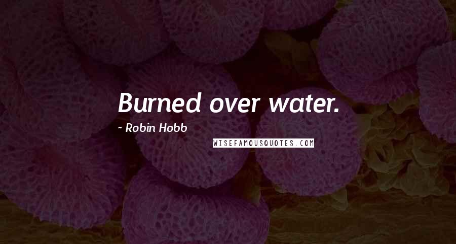 Robin Hobb Quotes: Burned over water.