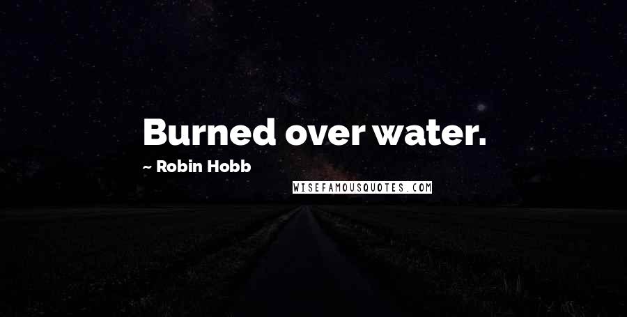 Robin Hobb Quotes: Burned over water.