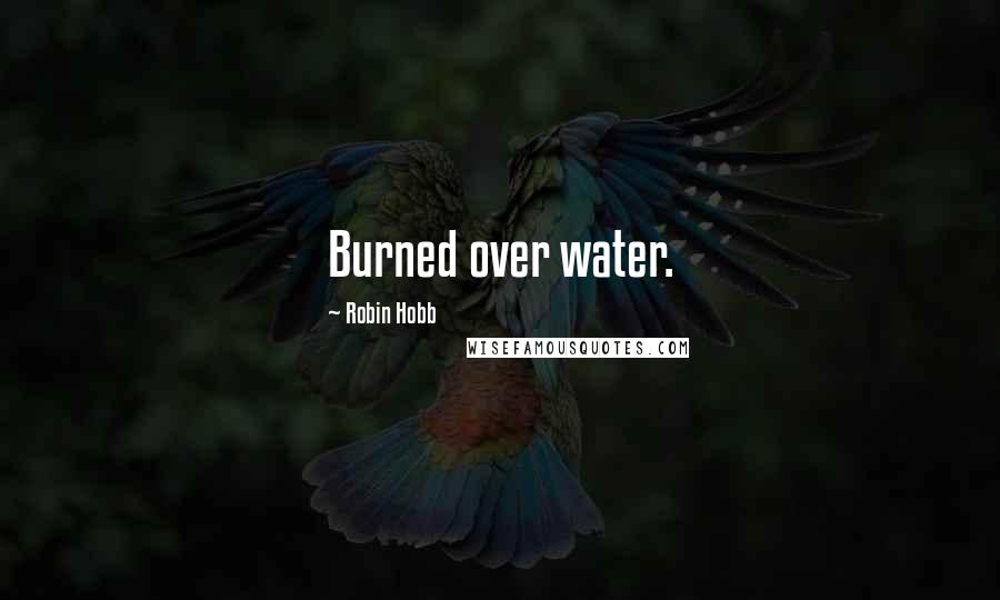 Robin Hobb Quotes: Burned over water.
