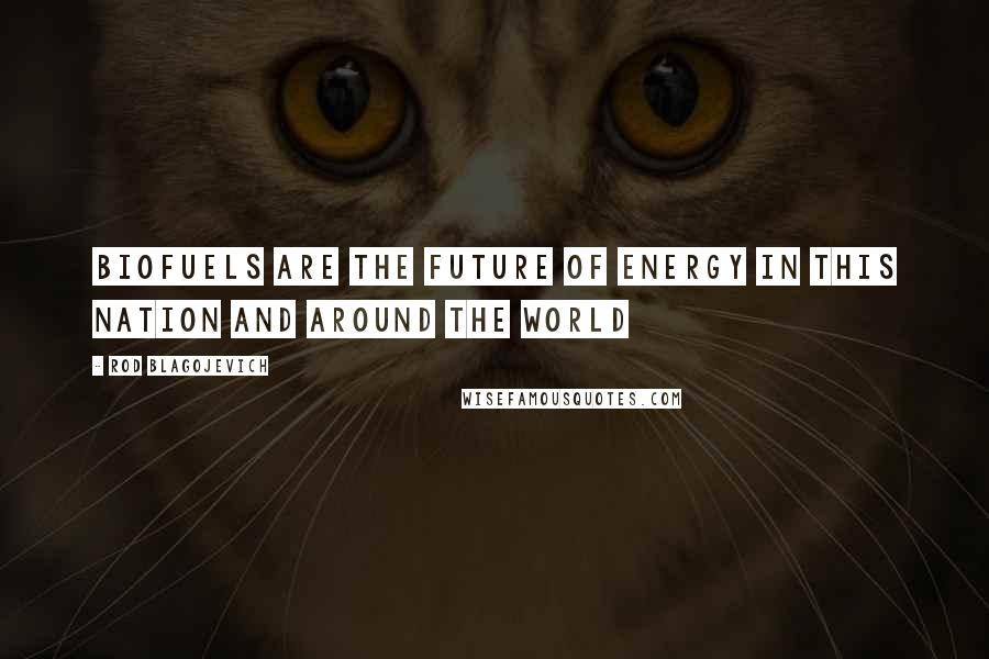Rod Blagojevich Quotes: Biofuels are the future of energy in this nation and around the world