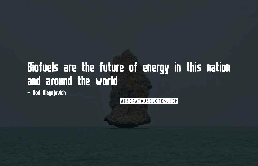 Rod Blagojevich Quotes: Biofuels are the future of energy in this nation and around the world