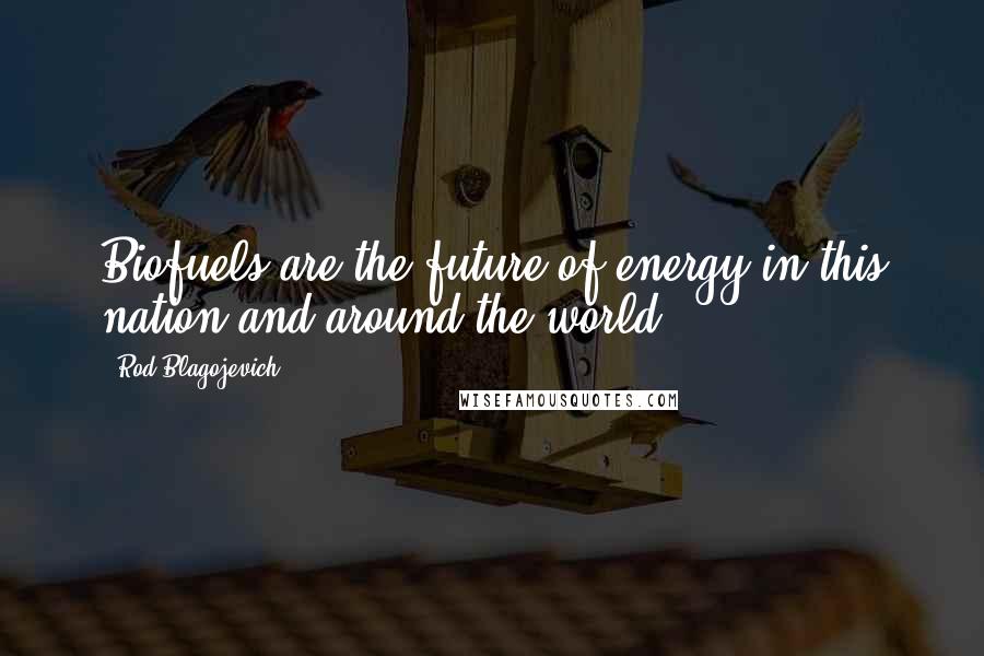 Rod Blagojevich Quotes: Biofuels are the future of energy in this nation and around the world