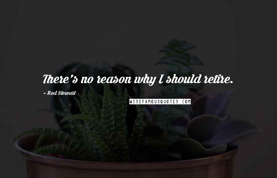 Rod Stewart Quotes: There's no reason why I should retire.
