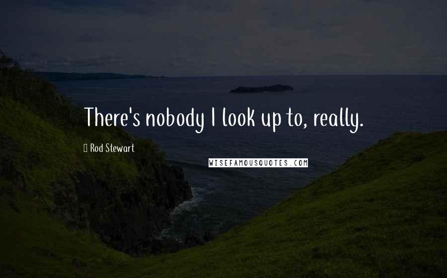 Rod Stewart Quotes: There's nobody I look up to, really.