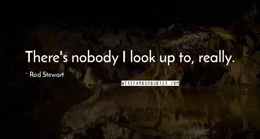 Rod Stewart Quotes: There's nobody I look up to, really.