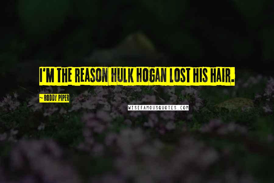 Roddy Piper Quotes I60m The Reason Hulk Hogan Lost His Hair Gorgeous Hulk Quotes Roddy Piper Quotes I60m The Reason Hulk Hogan Lost His Hair Gorgeous Hulk Quotes