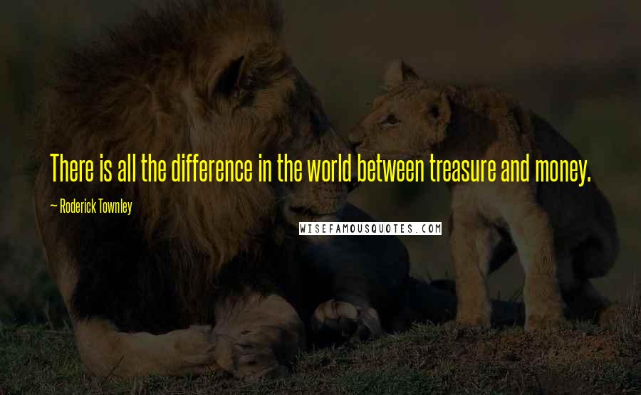 Roderick Townley Quotes: There is all the difference in the world between treasure and money.