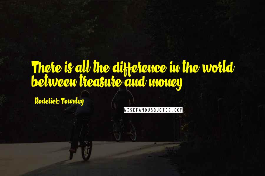 Roderick Townley Quotes: There is all the difference in the world between treasure and money.