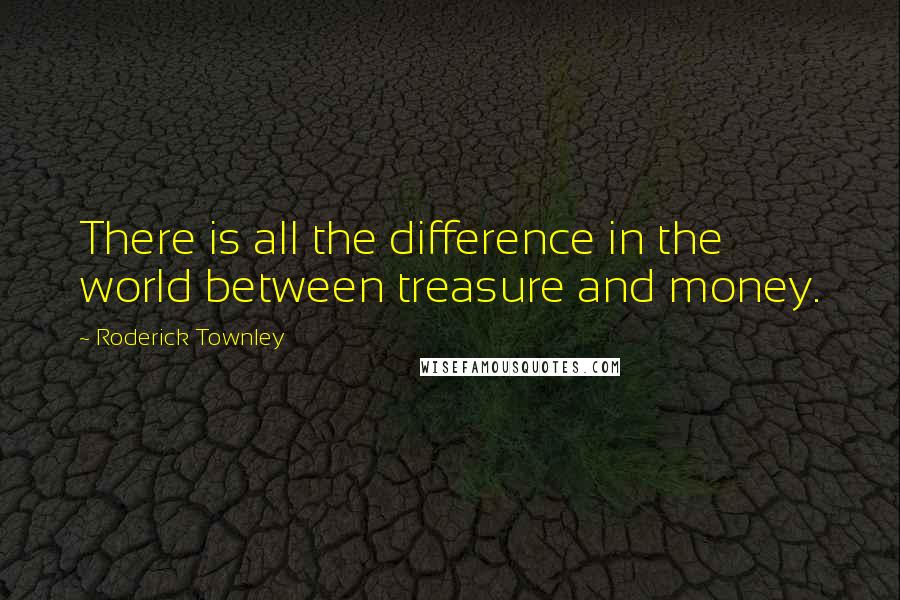 Roderick Townley Quotes: There is all the difference in the world between treasure and money.