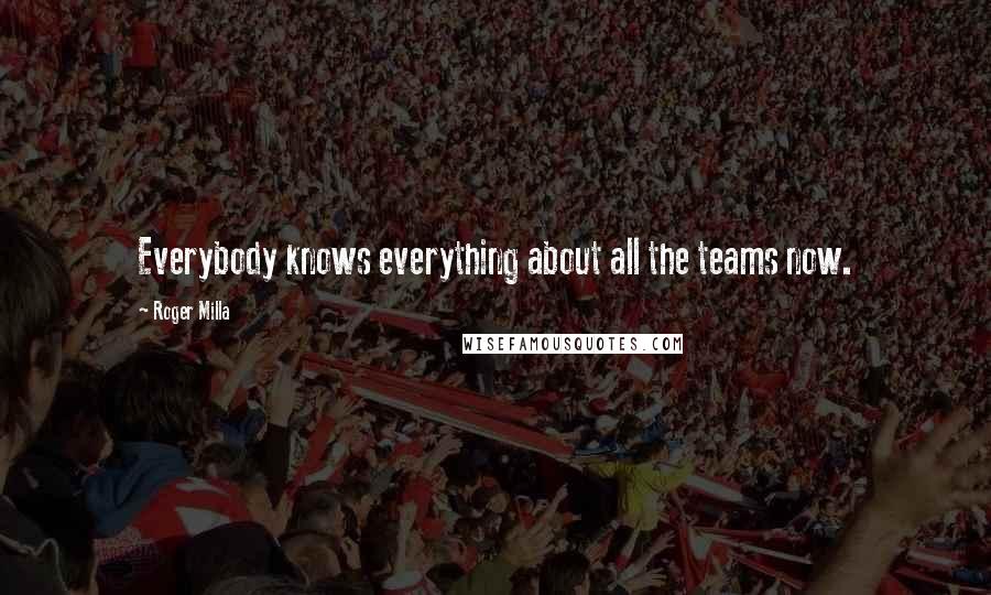 Roger Milla Quotes: Everybody knows everything about all the teams now.