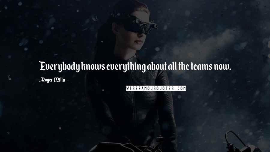 Roger Milla Quotes: Everybody knows everything about all the teams now.