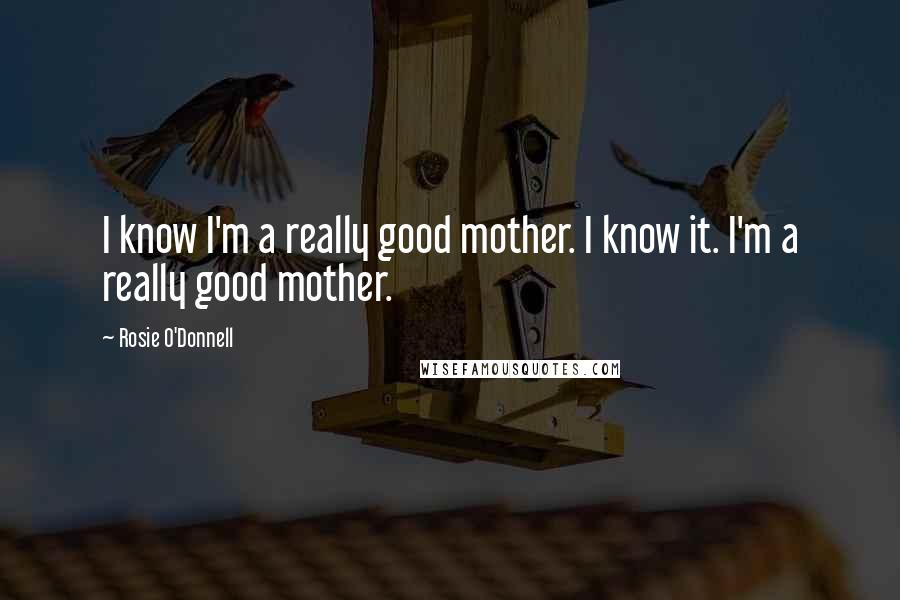 Rosie O'Donnell Quotes: I know I'm a really good mother. I know it. I'm a really good mother.