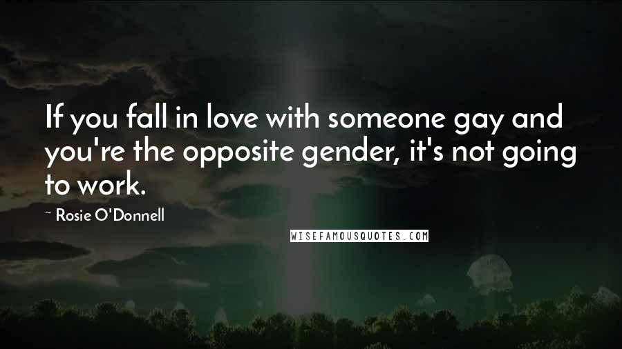 Rosie O'Donnell Quotes: If you fall in love with someone gay and you're the opposite gender, it's not going to work.