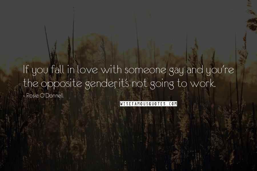 Rosie O'Donnell Quotes: If you fall in love with someone gay and you're the opposite gender, it's not going to work.