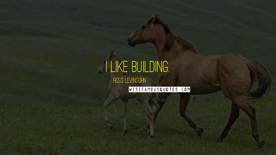 Ross Levinsohn Quotes: I like building.