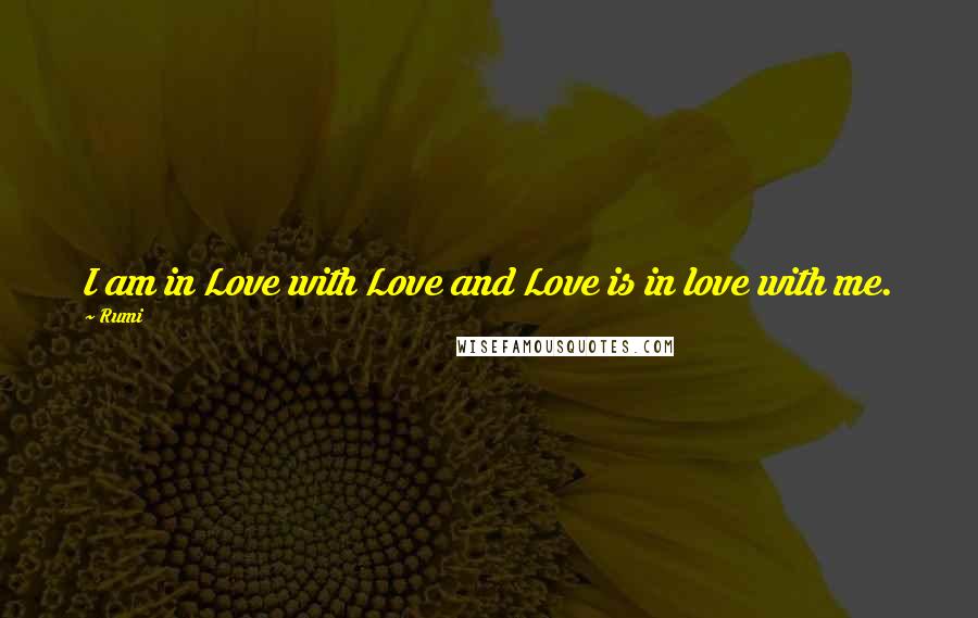 Rumi Quotes: I am in Love with Love and Love is in love with me.