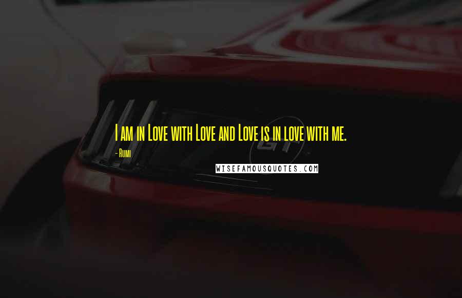 Rumi Quotes: I am in Love with Love and Love is in love with me.