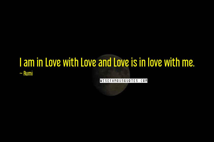 Rumi Quotes: I am in Love with Love and Love is in love with me.