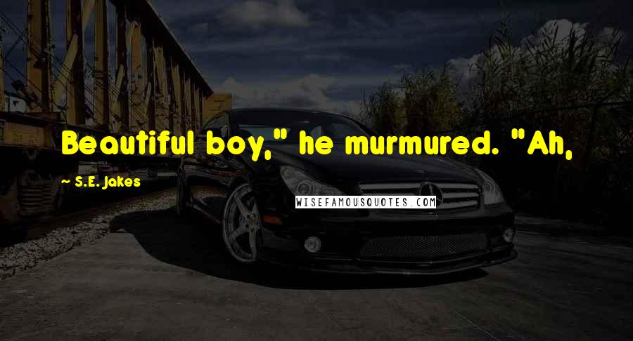 S.E. Jakes Quotes: Beautiful boy," he murmured. "Ah,