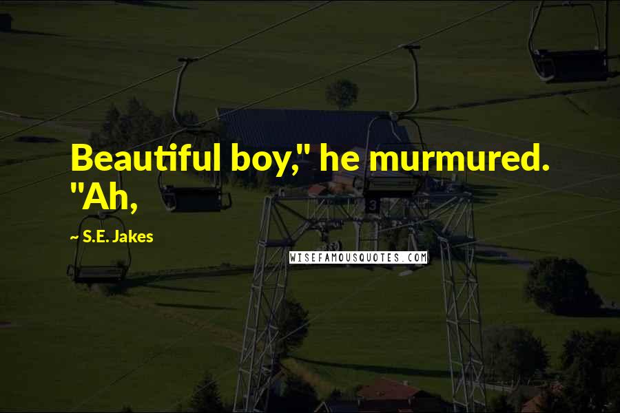 S.E. Jakes Quotes: Beautiful boy," he murmured. "Ah,