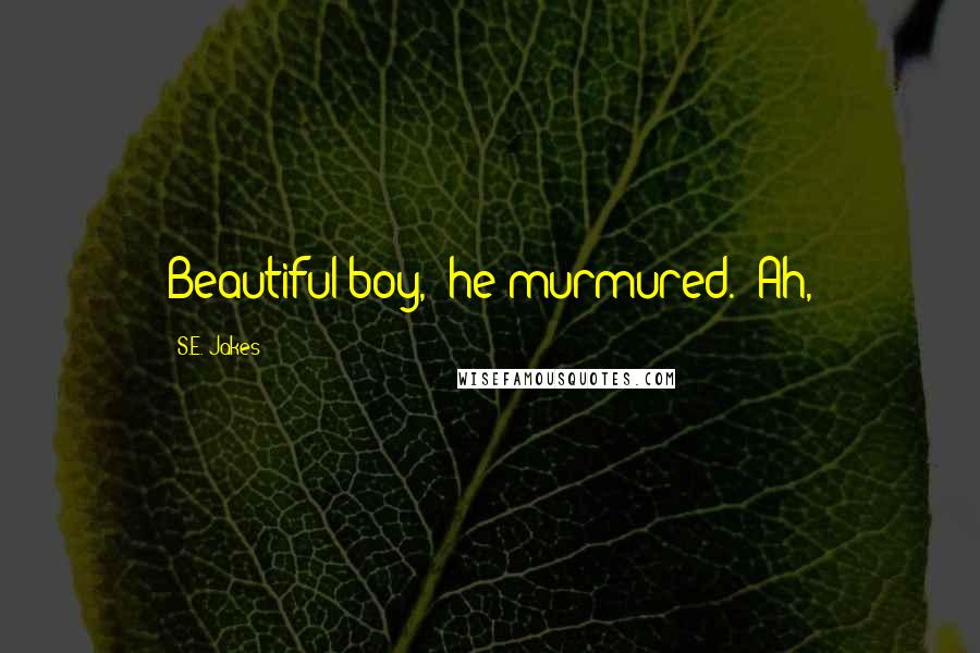 S.E. Jakes Quotes: Beautiful boy," he murmured. "Ah,