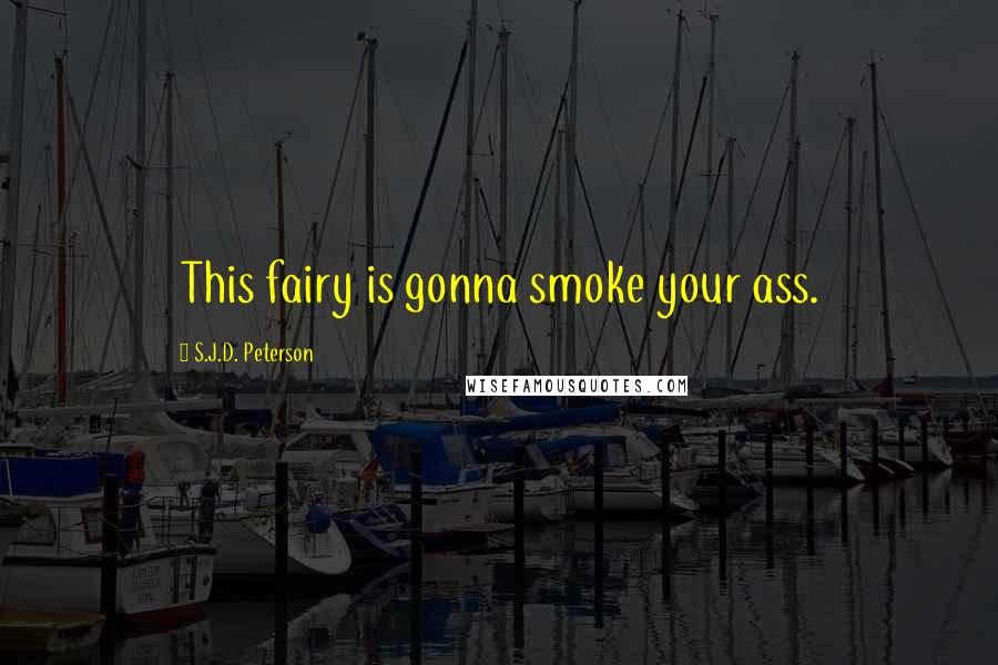 S.J.D. Peterson Quotes: This fairy is gonna smoke your ass.