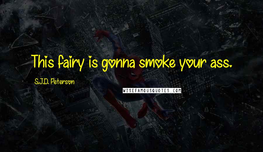 S.J.D. Peterson Quotes: This fairy is gonna smoke your ass.