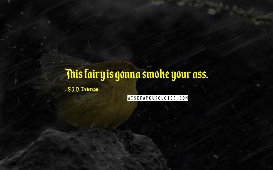 S.J.D. Peterson Quotes: This fairy is gonna smoke your ass.