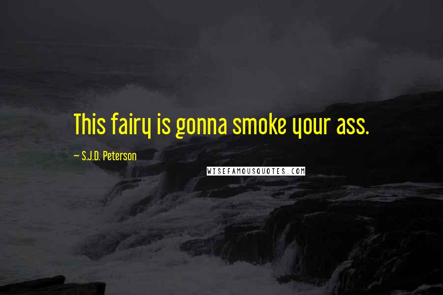 S.J.D. Peterson Quotes: This fairy is gonna smoke your ass.