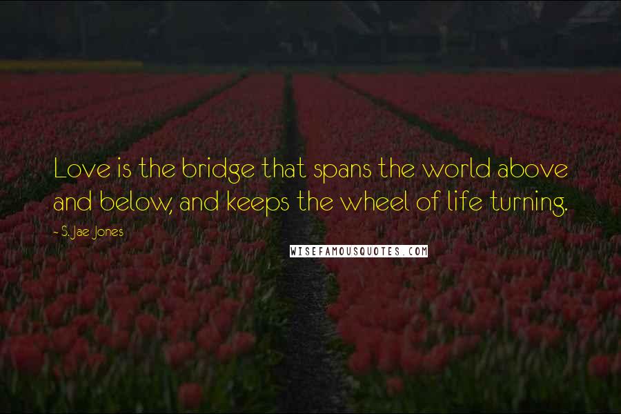 S. Jae-Jones Quotes: Love is the bridge that spans the world above and below, and keeps the wheel of life turning.