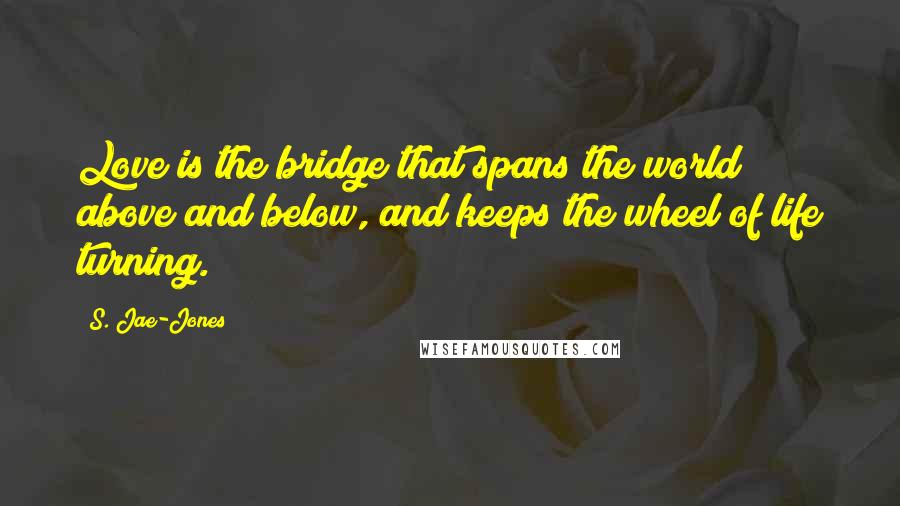 S. Jae-Jones Quotes: Love is the bridge that spans the world above and below, and keeps the wheel of life turning.