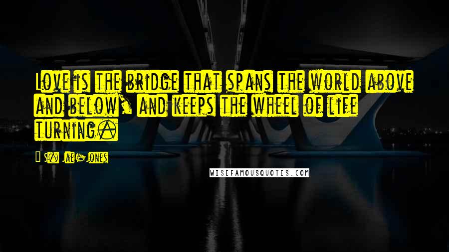 S. Jae-Jones Quotes: Love is the bridge that spans the world above and below, and keeps the wheel of life turning.