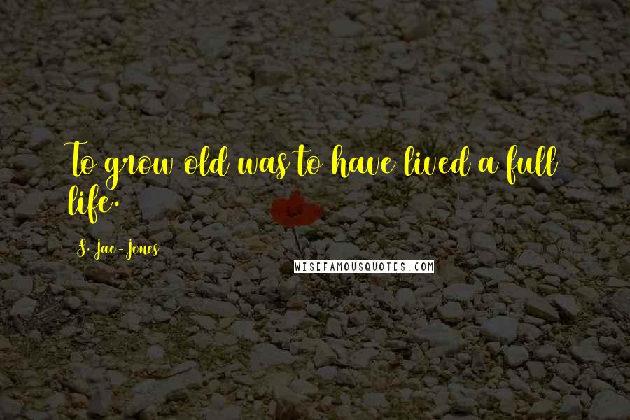 S. Jae-Jones Quotes: To grow old was to have lived a full life.