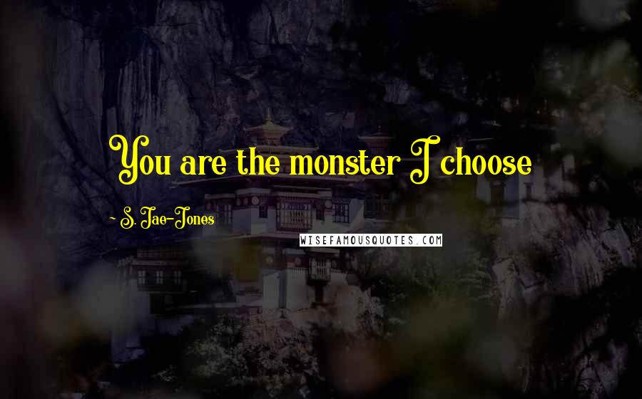 S. Jae-Jones Quotes: You are the monster I choose