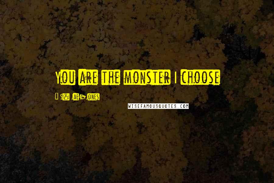 S. Jae-Jones Quotes: You are the monster I choose