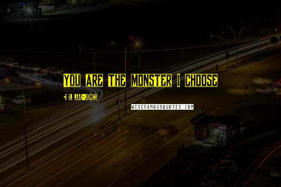 S. Jae-Jones Quotes: You are the monster I choose